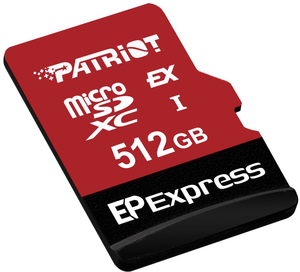 PATRIOT EP Express MicroSD Card 512GB / UHS-I / U3 / CL10 / R:800 / W:600MB/s / Vhodné pro Nintendo Switch 2