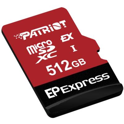PATRIOT EP Express MicroSD Card 512GB / UHS-I / U3 / CL10 / R:800 / W:600MB/s / Vhodné pro Nintendo Switch 2