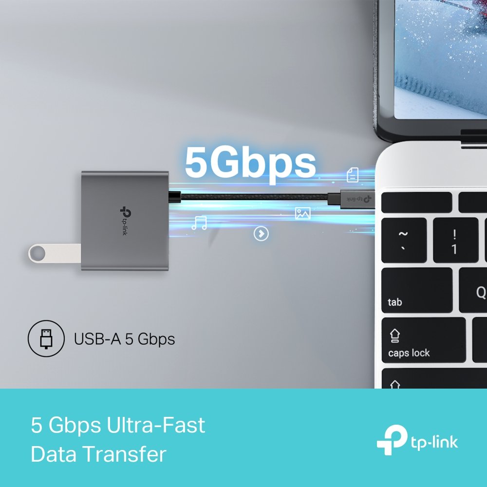 TP-Link UH3020C Dokovací stanice 1x USB-C na 3 porty s HDMI 4K při 60Hz, 100W PD, 1× USB-A