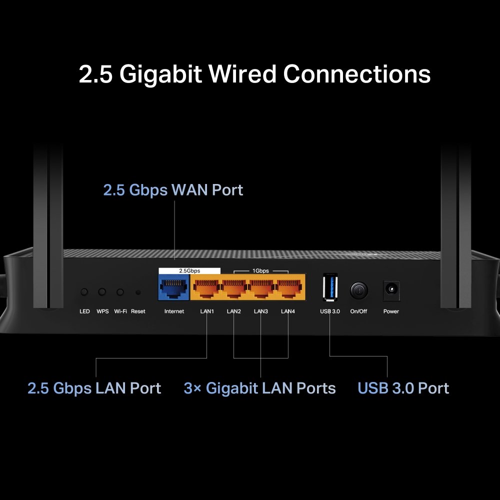 TP-Link Archer BE230 BE3600 WiFi 7 router, 1x GWAN, 4x GLAN, EasyMesh