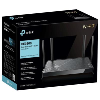 TP-Link Archer BE230 BE3600 WiFi 7 router, 1x GWAN, 4x GLAN, EasyMesh
