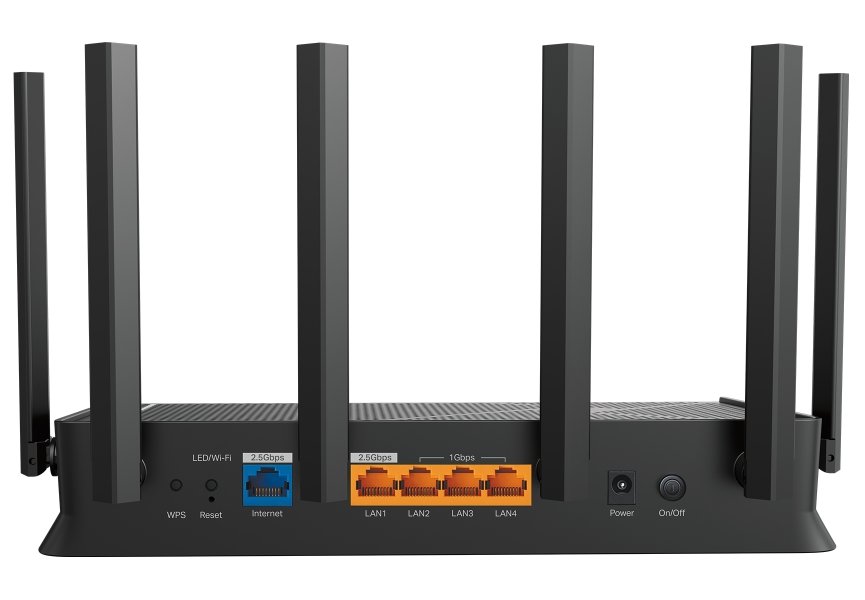 TP-Link Archer BE400 BE6500 WiFi 7 router, 2x 2,5GWAN/LAN, 3x GLAN, USB 3.0, EasyMesh