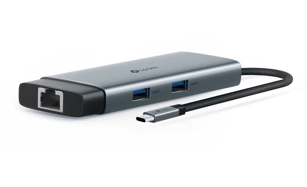 TP-Link UH6120C USB-C Hub na 1x USB-C, 1x HDMI 4K při 60Hz, 1x USB-C 100W PD, 2× USB-A, 1x GLAN