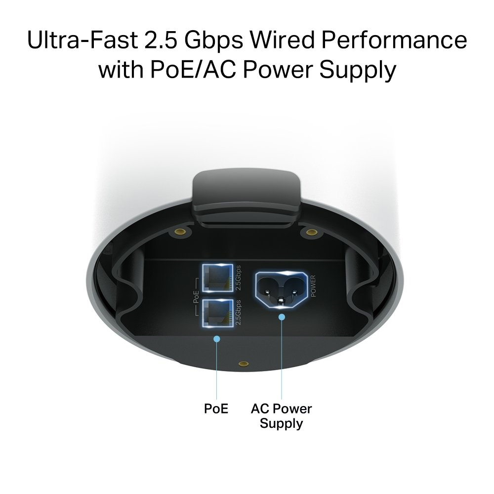 TP-Link Deco BE25 venkovní Mesh systém BE3600, WiFi 7, 688MBps na 2,4GHz, 2882 Mbps na 5GHz, 2x 2,5GLAN, 1ks v balení