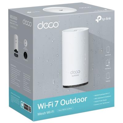 TP-Link Deco BE25 venkovní Mesh systém BE3600, WiFi 7, 688MBps na 2,4GHz, 2882 Mbps na 5GHz, 2x 2,5GLAN, 1ks v balení