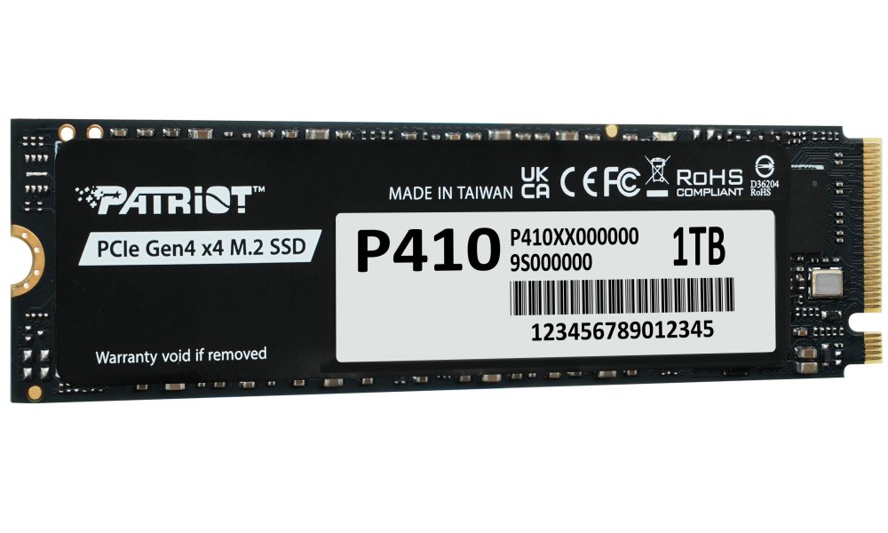 PATRIOT P410 1TB SSD / Interní / M.2 PCIe Gen4 x4 NVMe / 2280