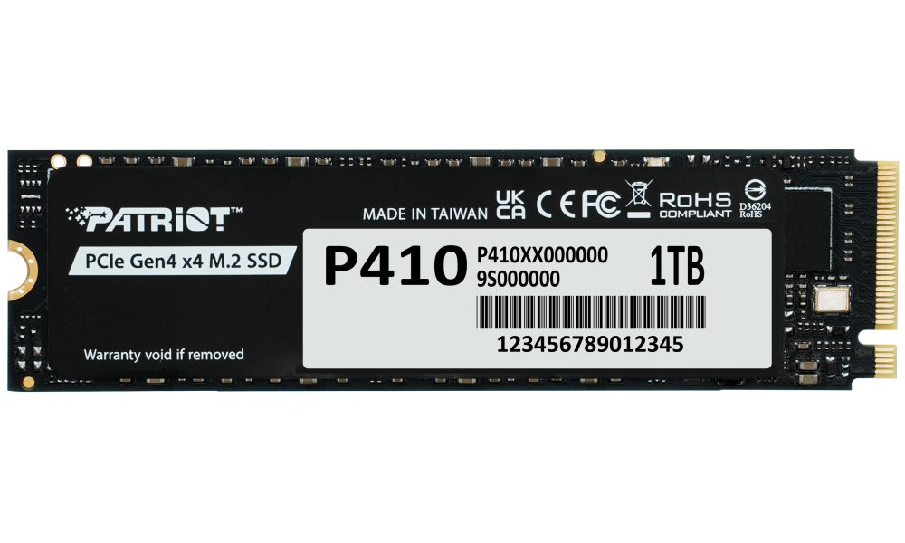 PATRIOT P410 1TB SSD / Interní / M.2 PCIe Gen4 x4 NVMe / 2280
