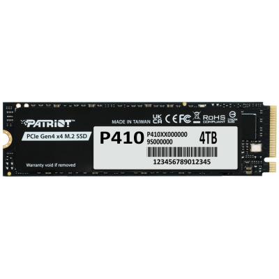 PATRIOT P410 4TB SSD / Interní / M.2 PCIe Gen4 x4 NVMe / 2280