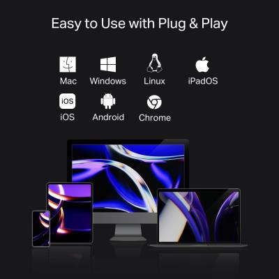 TP-Link UH9120C USB-C Hub na 1x USB-C, 1x HDMI 4K při 60Hz, 1x USB-C 100W PD, 3× USB-A, 1x GLAN, 1x SD