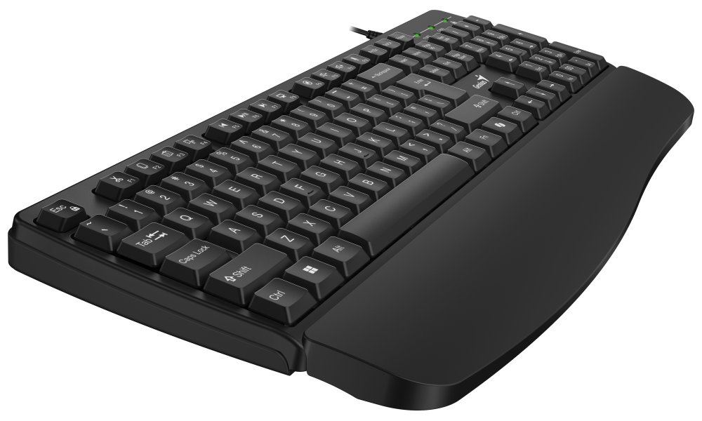 GENIUS KB-123 / Drátová s předložkou/ Copilot/ USB/ černá/ CZ+SK layout