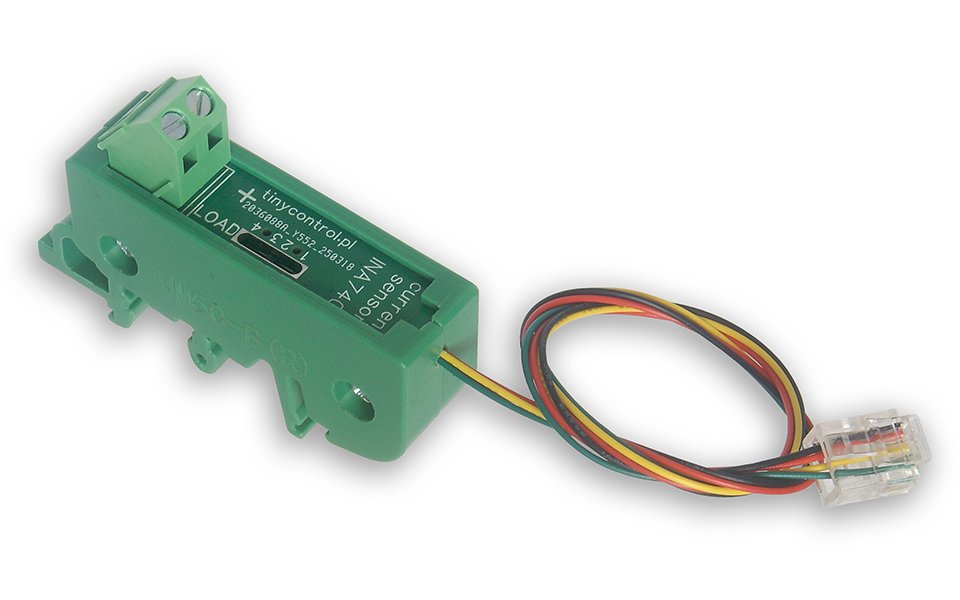 TINYCONTROL INA740 digitální elektroměr na DIN lištu pro LK3 & LK4