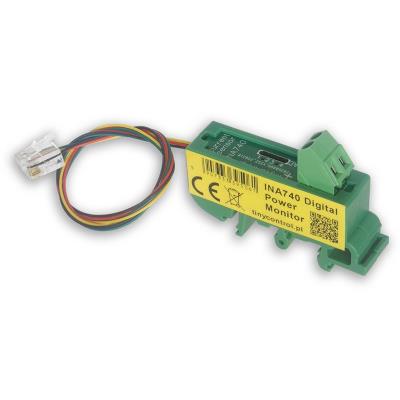 TINYCONTROL INA740 digitální elektroměr na DIN lištu pro LK3 & LK4