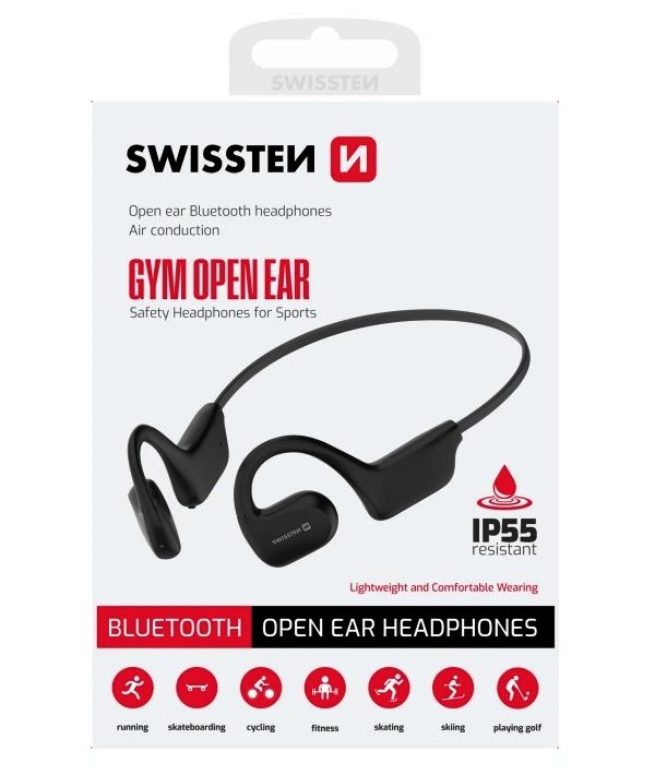 Swissten bluetooth sluchátka GYM OPEN EAR