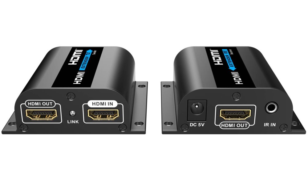 PremiumCord 4K@30Hz HDMI extender na 60m přes jeden kabel Cat6/6a/7, lokální HDMI výstup