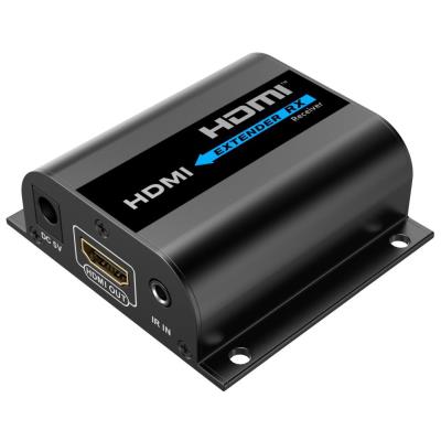 PremiumCord 4K@30Hz HDMI extender na 60m přes jeden kabel Cat6/6a/7, lokální HDMI výstup