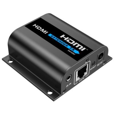 PremiumCord 4K@30Hz HDMI extender na 60m přes jeden kabel Cat6/6a/7, lokální HDMI výstup