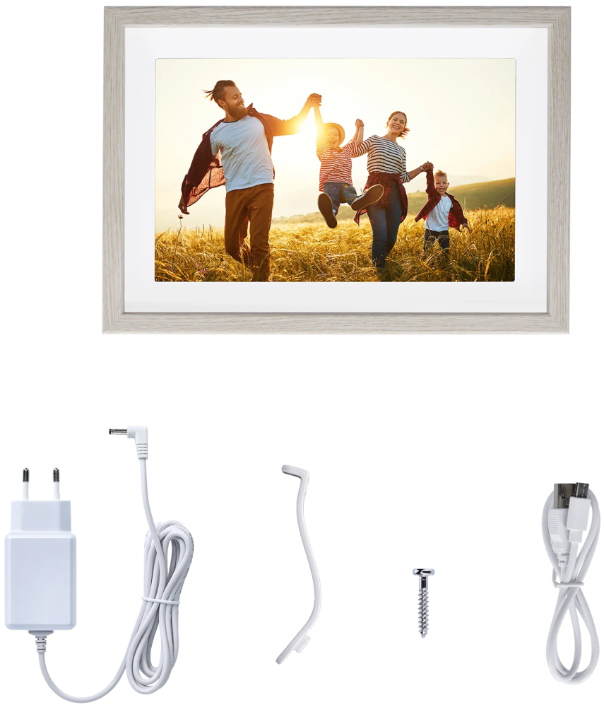 Rollei fotorámeček WiFi 108/ úhlopříčka 10.1"/ 32GB/ 2W/ Frameo APP/ Světlé dřevo