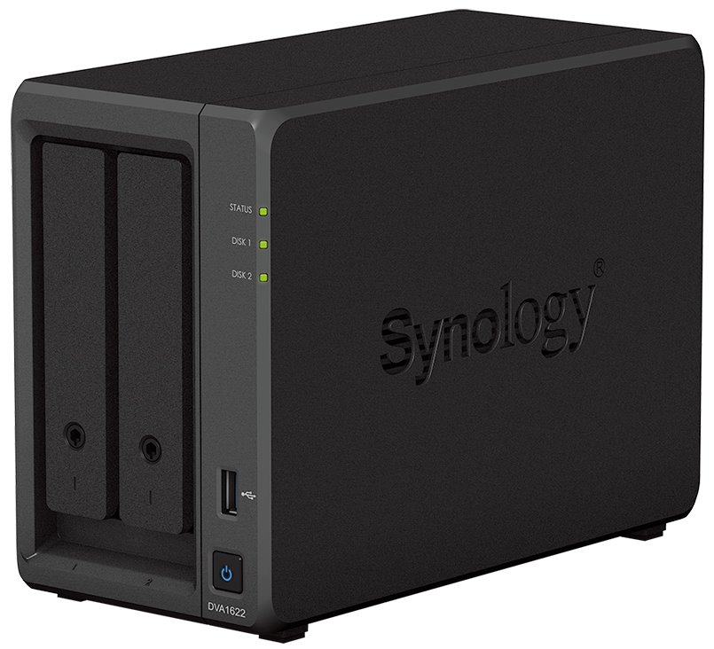 Synology DVA1622 NVR stanice, až 16 kanálů,2x SATA , 1Gb LAN