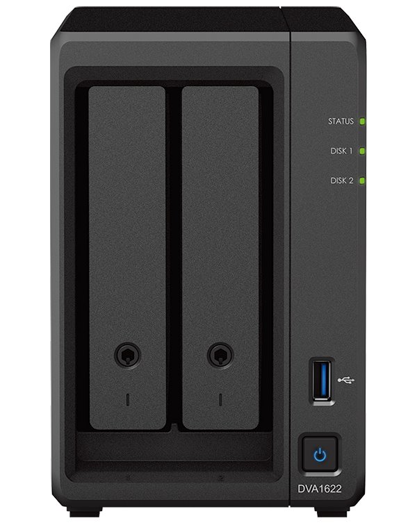 Synology DVA1622 NVR stanice, až 16 kanálů,2x SATA , 1Gb LAN