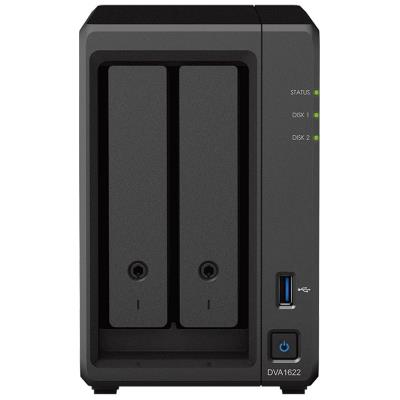 Synology DVA1622 NVR stanice, až 16 kanálů,2x SATA , 1Gb LAN