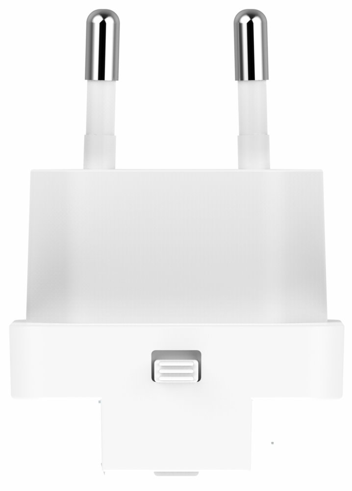 Swissten cestovní adaptér GaN USB-C + USB-A 65w výměnné vidlice (US, EU, UK) bílý