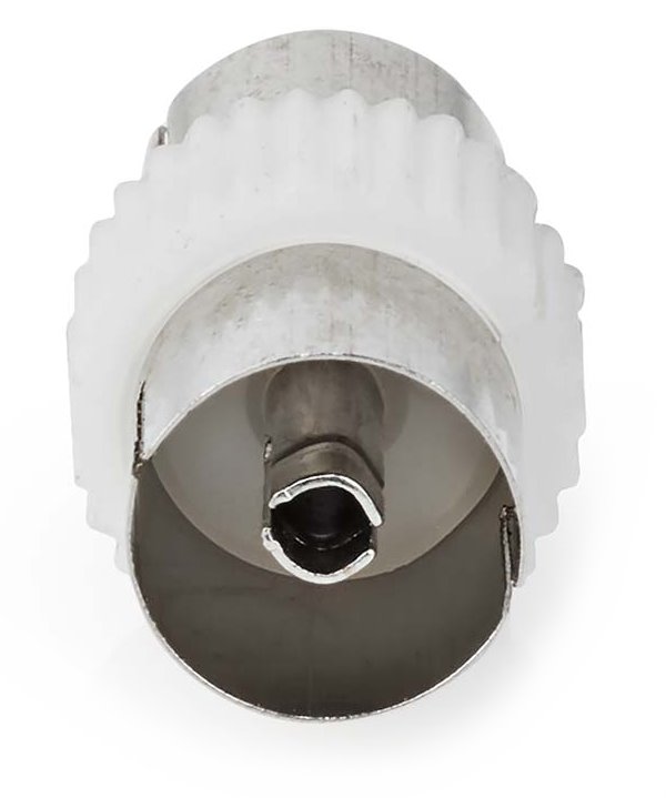 NEDIS satelitní/anténní adaptér/ IEC (koax) zásuvka - IEC (koax) zásuvka/ přímý/ 1 kus/ bílá/ BOX