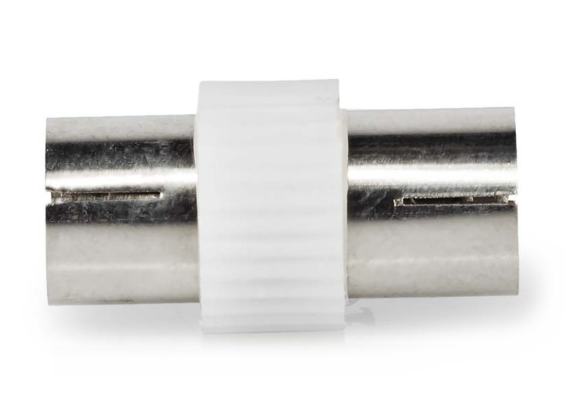 NEDIS satelitní/anténní adaptér/ IEC (koax) zásuvka - IEC (koax) zásuvka/ přímý/ 1 kus/ bílá/ BOX