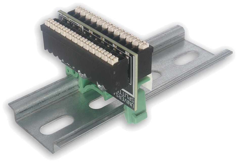 TINYCONTROL universální spitter na DIN lištu