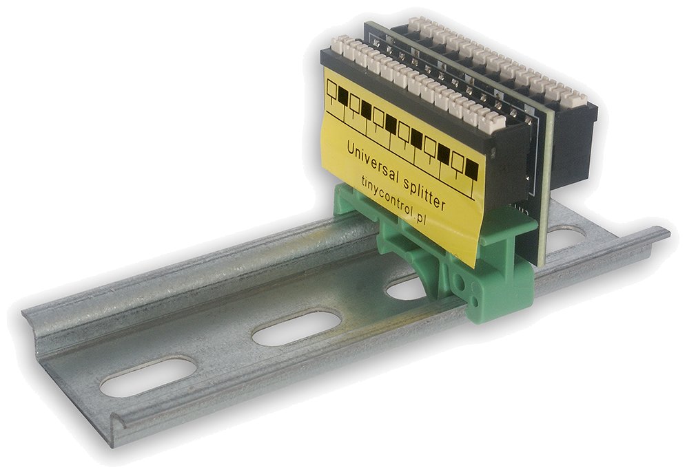 TINYCONTROL universální spitter na DIN lištu