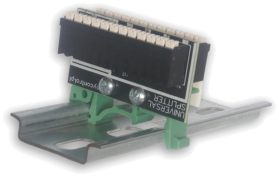 TINYCONTROL universální spitter na DIN lištu