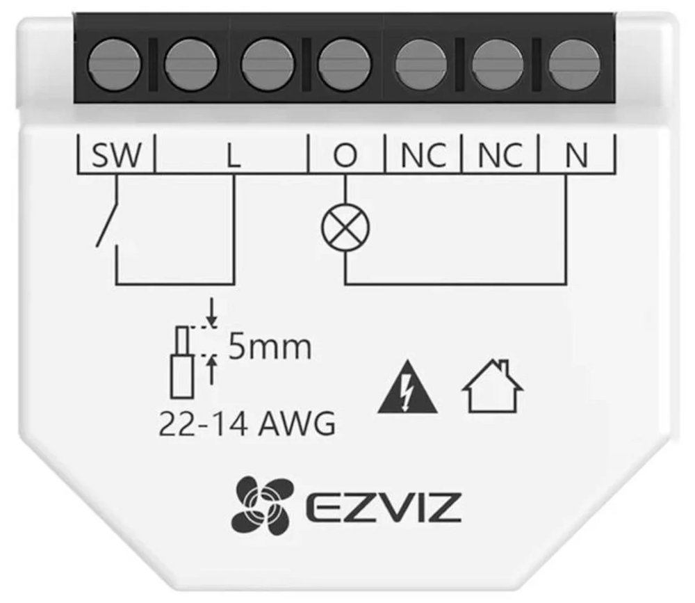 EZVIZ chytré Wi-Fi relé T35