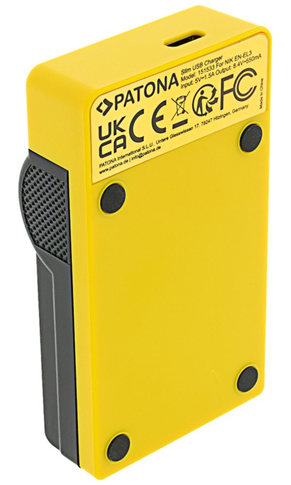 PATONA nabíječka Foto Nikon EN-EL3/EN-EL3E slim, USB