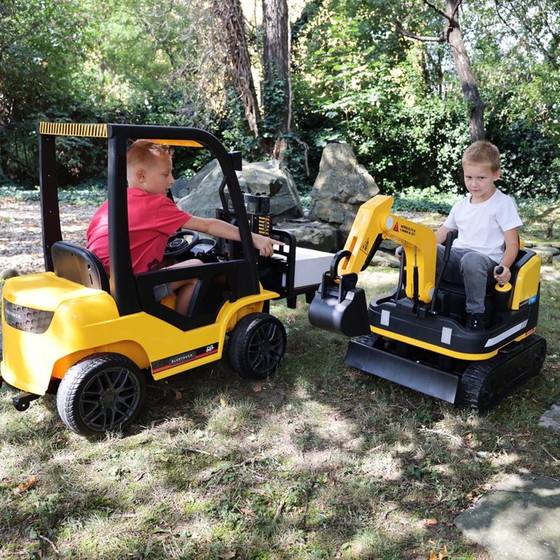 BLUETOUCH elektrický bagr pro děti/ rychlost 2-5 km/h/ dojezd 4 km