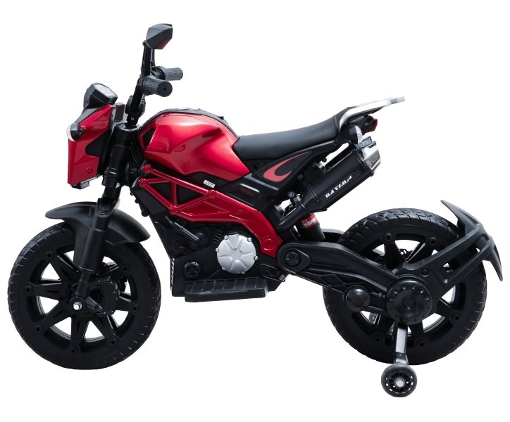 BLUETOUCH elektrická dětská motorka/ rychlost 5 km/h/ provozní doba 35 min/ černo-červená