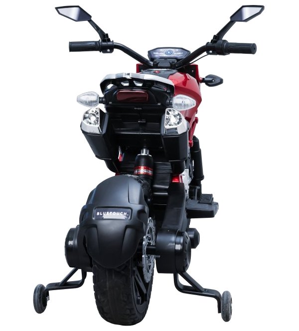 BLUETOUCH elektrická dětská motorka/ rychlost 5 km/h/ provozní doba 35 min/ černo-červená