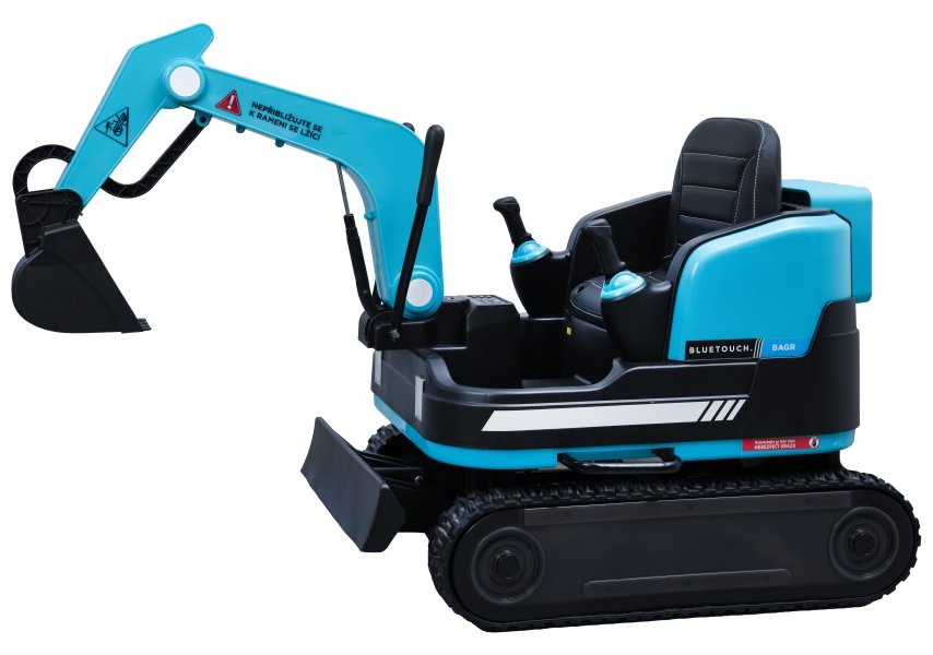 BLUETOUCH elektrický dětský bagr/ rychlost 5 km/h/ provozní doba 45 min/ modrý