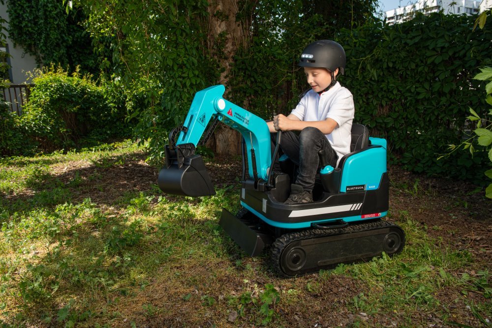 BLUETOUCH elektrický dětský bagr/ rychlost 5 km/h/ provozní doba 45 min/ modrý