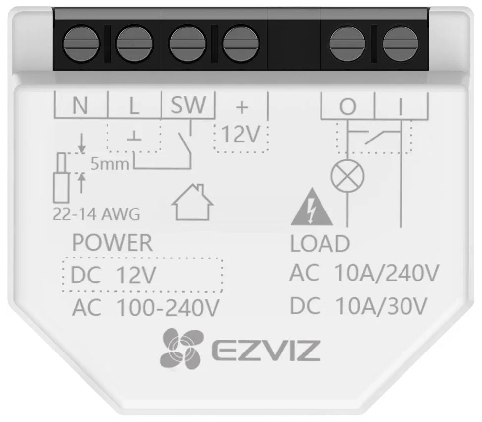 EZVIZ chytré Wi-Fi relé T35 (podpora Matter)
