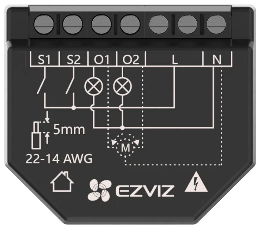 EZVIZ chytré Wi-Fi relé T36 (měření spotřeby)