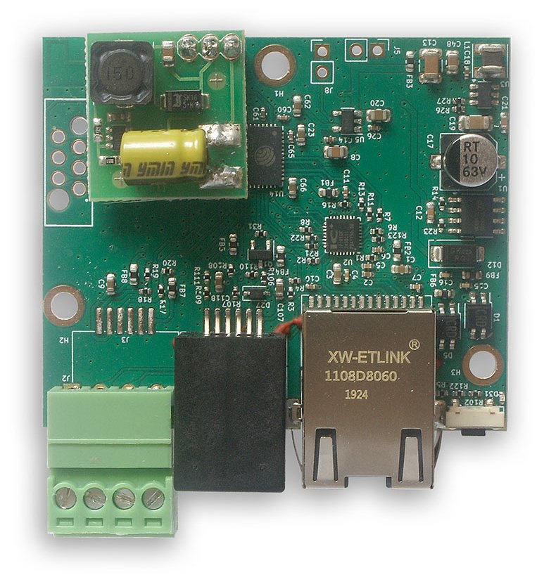 TINYCONTROL LK4mini Modbus + I2C/1-Wire + držák na DIN lištu