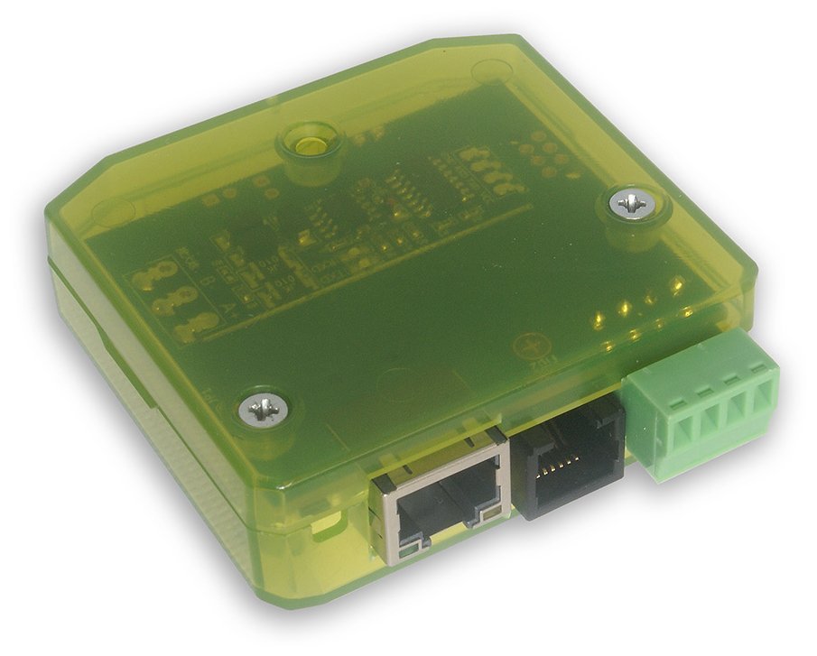 TINYCONTROL LK4mini Modbus + I2C/1-Wire + držák na DIN lištu
