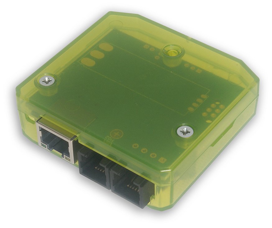 TINYCONTROL LK4mini I2C + I2C/1-Wire + držák na DIN lištu