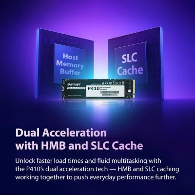 PATRIOT P410 4TB SSD / Interní / M.2 PCIe Gen4 x4 NVMe / 2280