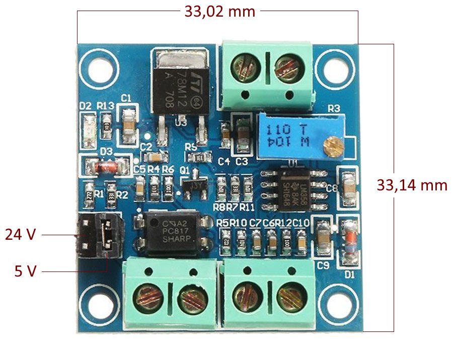 TINYCONTROL LC-LM358-PWM2V převodník PWM 0-100% na 0-10V pro řízení SSR relé
