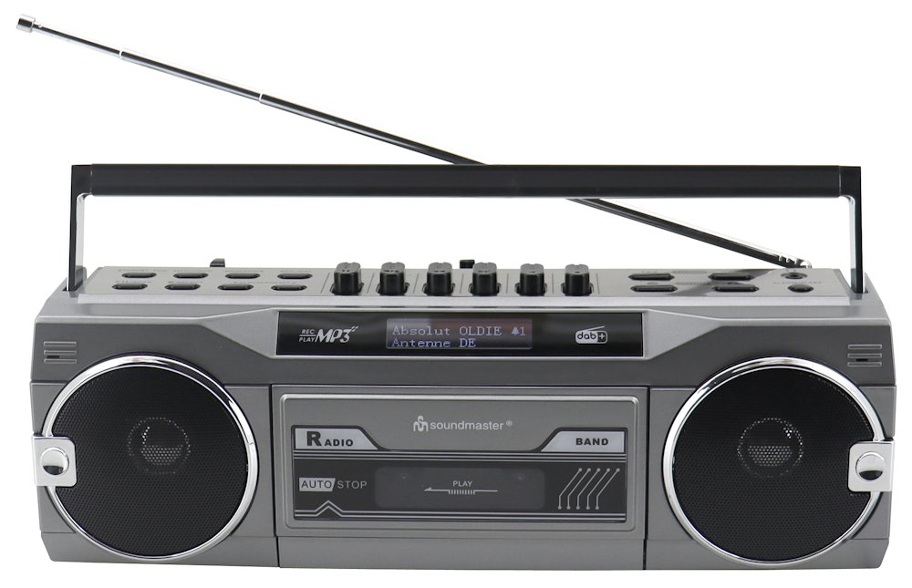 Soundmaster SRR80TI/ Kazetový magnetofon/ DAB+/ BT/ USB/ SD/ 2x 1,5W