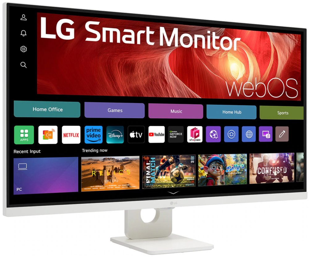 LG monitor 32U721SA-W 31.5"/ 3840x2160/ 5ms/ IPS/ 300cd/m2/ 60Hz/ HDMI/ USB-C/ 1000:1/ DCI-P3 95%/ webOS 24