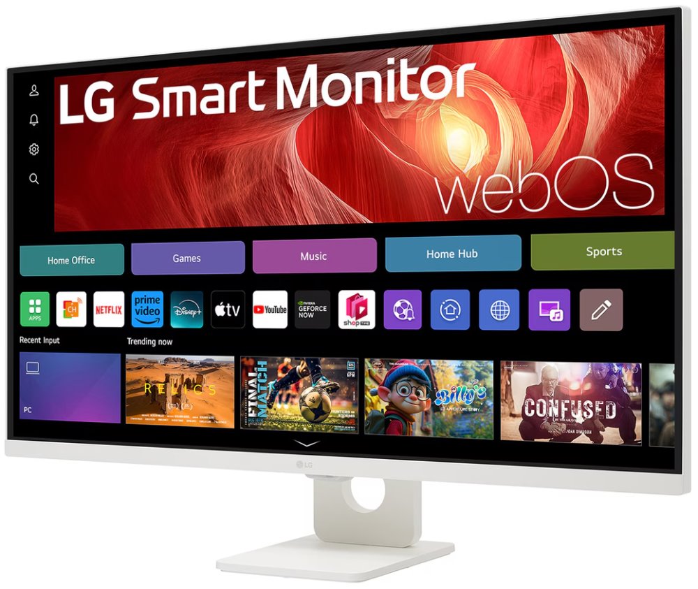 LG monitor 32U721SA-W 31.5"/ 3840x2160/ 5ms/ IPS/ 300cd/m2/ 60Hz/ HDMI/ USB-C/ 1000:1/ DCI-P3 95%/ webOS 24
