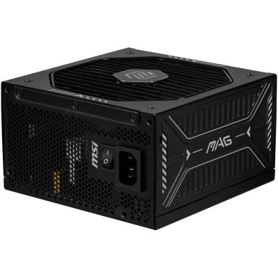 MSI zdroj MAG A1000GLS PCIE5/ 1000W/ ATX3.1/ akt. PFC/ 7 let celk. záruka/ 135mm fan/ modulární kabeláž/ 80PLUS Gold