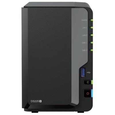 Synology DS225+   2x SATA, 2GB RAM, 2x USB 3.2, LAN 1x 2.5GB + 1x 1Gb