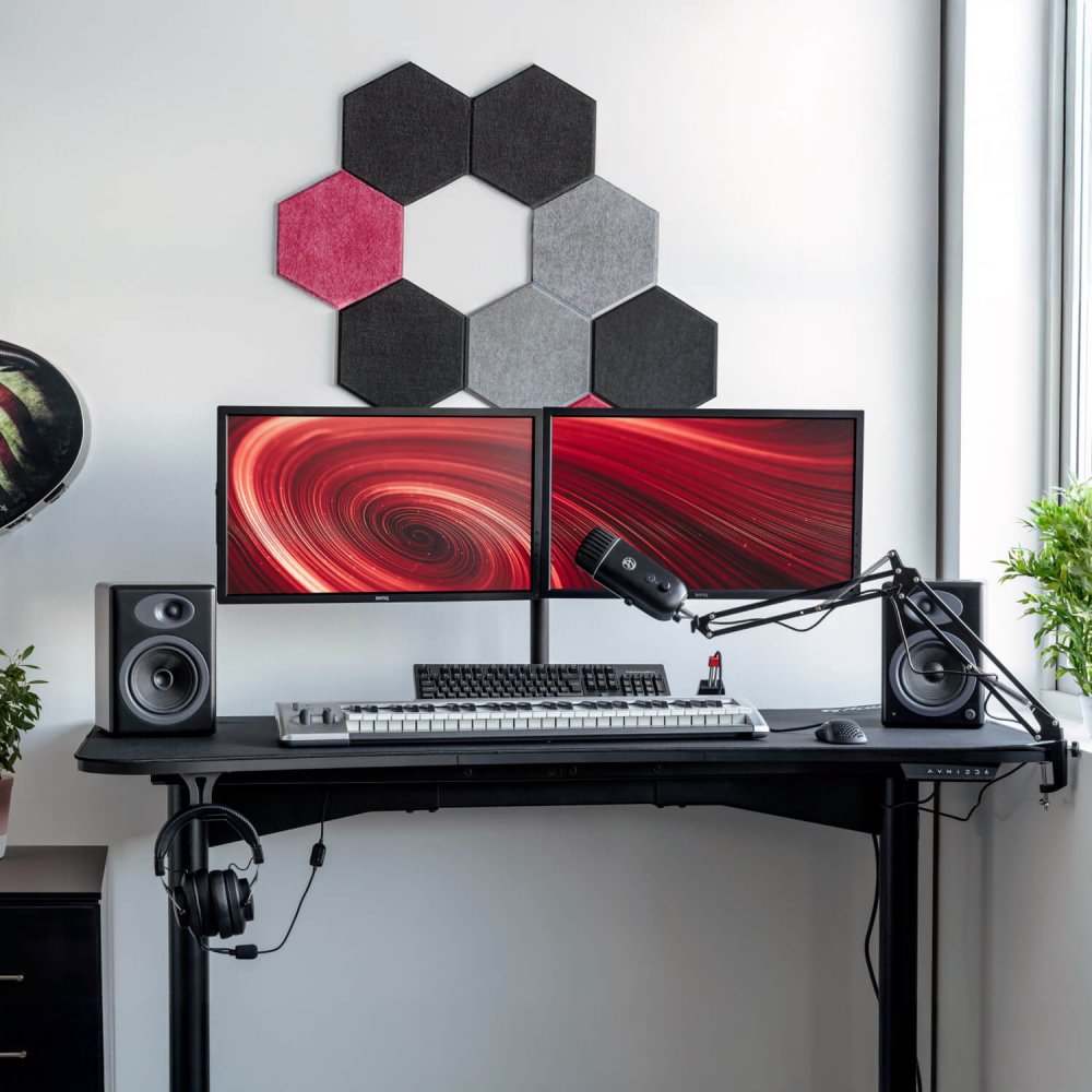 AROZZI Headset Hanger Black/ držák headsetu pod herní stůl/ černý